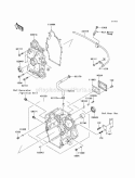 Crankcase Diagram and Parts List for KAF620-K6F 2006 Kawasaki 