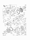 Rear Hubs/Brakes Diagram and Parts List for KAF620-K7F 2007 Kawasaki 