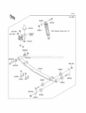Rear Suspension Diagram and Parts List for KAF620-K6F 2006 Kawasaki 