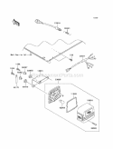 Taillights Diagram and Parts List for KAF620-K1 2005 Kawasaki 