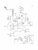 Fuel Tank Diagram and Parts List for KAF620-MAF 2010 Kawasaki 