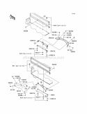 Rear Fenders Diagram and Parts List for KAF620-MCF 2012 Kawasaki 