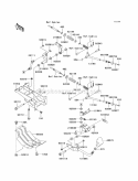 Shift Levers Diagram and Parts List for KAF620-MCF 2012 Kawasaki 