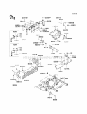 Frame Fitting Diagram and Parts List for KAF620-MCF 2012 Kawasaki 