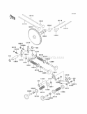 Valves/Camshafts Diagram and Parts List for KAF620-MCF 2012 Kawasaki 