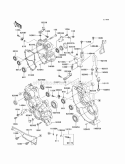 Gear Box Diagram and Parts List for KAF620-MCF 2012 Kawasaki 