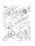 Rear Hubs/Brakes Diagram and Parts List for KAF620-MAF 2010 Kawasaki 