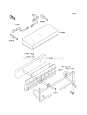 Seat Diagram and Parts List for KAF620-N9F 2009 Kawasaki 