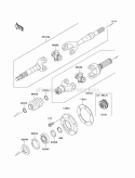 Drive Shaft-Rear Diagram and Parts List for KAF620-N9F 2009 Kawasaki 