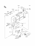 Part Location Diagram of 11055-0407 Kawasaki Bracket, Lower