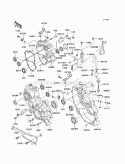 Gear Box Diagram and Parts List for KAF620-N9F 2009 Kawasaki 