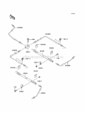 Brake Piping Diagram and Parts List for KAF620-MAF 2010 Kawasaki 