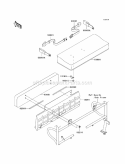 Seat Diagram and Parts List for KAF620-PAF 2010 Kawasaki 