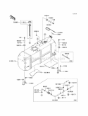 Fuel Tank Diagram and Parts List for KAF620-PAF 2010 Kawasaki 