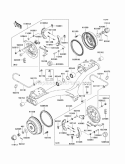 Rear Hubs/Brakes Diagram and Parts List for KAF620-PCF 2012 Kawasaki 
