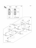 Shock Absorbers Diagram and Parts List for KAF620-PBF 2011 Kawasaki 