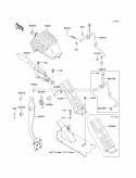 Brake Pedal / Throttle Lever Diagram and Parts List for KAF620-PBF 2011 Kawasaki 