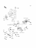 Fuel Injection Diagram and Parts List for KAF620-PBF 2011 Kawasaki 