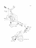 Gear Change Mechanism Diagram and Parts List for KAF620-PBF 2011 Kawasaki 