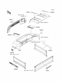 Decals Diagram and Parts List for KAF620-RAFA 2010 Kawasaki 