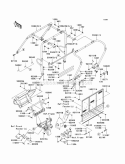 Guards/Cab Frame Diagram and Parts List for KAF620-RBFA 2011 Kawasaki 