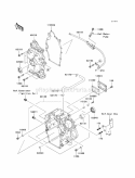 Crankcase Diagram and Parts List for KAF620-RBFA 2011 Kawasaki 