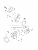 Cylinder Head Diagram and Parts List for KAF620-R9F 2009 Kawasaki 