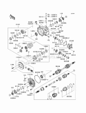 Drive Shaft-Front Diagram and Parts List for KAF620-RBFA 2011 Kawasaki 