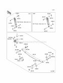 Rear Suspension Diagram and Parts List for KAF620-R9F 2009 Kawasaki 
