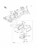 Front Box Diagram and Parts List for KAF620-RBFA 2011 Kawasaki 
