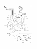 Fuel Tank Diagram and Parts List for KAF620-SAF 2010 Kawasaki 