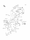 Fuel Evaporative System Diagram and Parts List for KAF620-SBF 2011 Kawasaki 