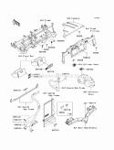 Labels Diagram and Parts List for KAF620-SBF 2011 Kawasaki 