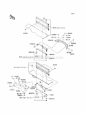 Rear Fenders Diagram and Parts List for KAF620-SCF 2012 Kawasaki 
