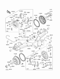 Rear Hubs/Brakes Diagram and Parts List for KAF620-SCF 2012 Kawasaki 