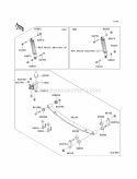 Rear Suspension Diagram and Parts List for KAF620-SBF 2011 Kawasaki 