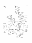 Side Covers/Chain Cover Diagram and Parts List for KAF620-SCF 2012 Kawasaki 