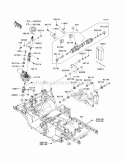 Frame Diagram and Parts List for KAF620-SCF 2012 Kawasaki 