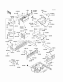 Frame Fitting Diagram and Parts List for KAF620-SCF 2012 Kawasaki 
