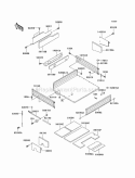 Carriers Diagram and Parts List for KAF950-A3  Kawasaki 