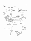 Part Location Diagram of 56037-1821 Kawasaki Label-Specification, C