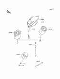 Meters Diagram and Parts List for KAF950-A3  Kawasaki 