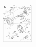 Drive Converter Diagram and Parts List for KAF950-A3  Kawasaki 