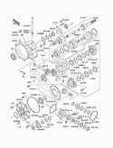 Drive Shaft-Front Diagram and Parts List for KAF950-A3  Kawasaki 