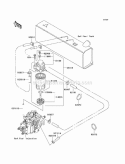 Fuel Pump Diagram and Parts List for KAF950-A3  Kawasaki 
