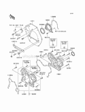 Engine Covers Diagram and Parts List for KAF950-A3  Kawasaki 
