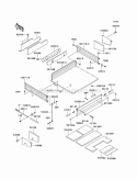 Carrier Diagram and Parts List for KAF950-B1  Kawasaki 