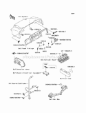 Part Location Diagram of 56033-1321 Kawasaki Label-Manual, Engine O