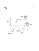 Meters Diagram and Parts List for KAF950-B3 2005 Kawasaki 