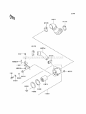 Part Location Diagram of 11051-1337 Kawasaki Bracket